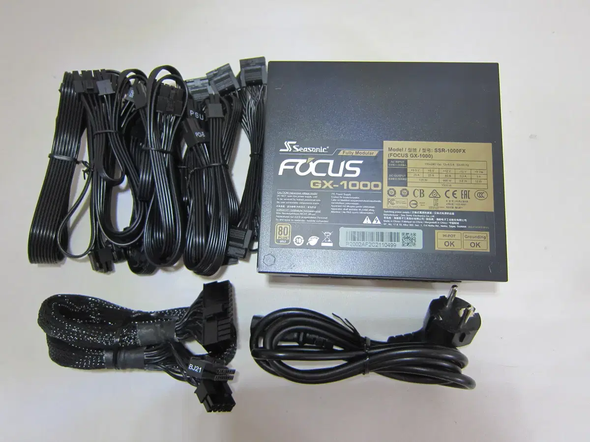 시소닉 FOCUS GOLD GX-1000 풀모듈러(AS 2030년 2월)